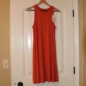 A New Day Swing Dress - Orange Sz Med